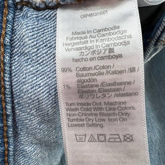 Madewell The Perfect Vintage Flare Jeans Light Wash Denim Cotton Blend Size 26 - Picture 2 of 8